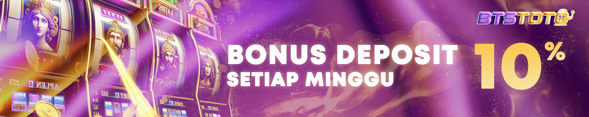 bonus deposit setiap minggu 10%